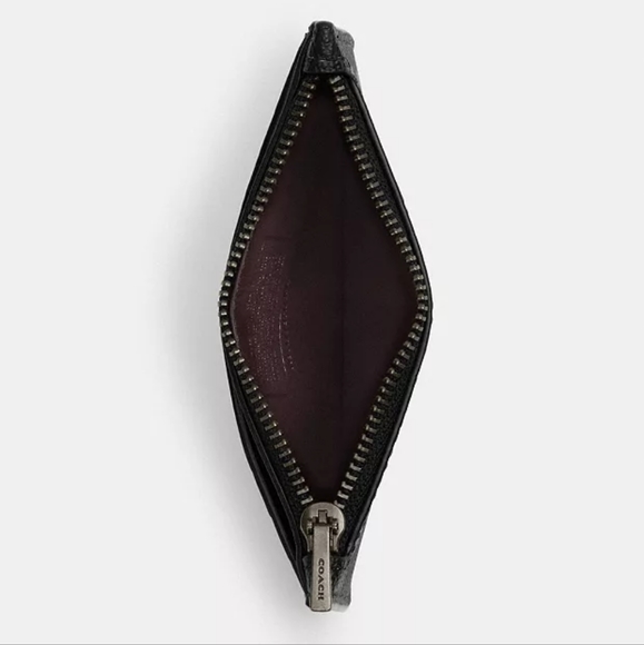 🐶🐁 NWT COACH Disney X Coach Zip Card Case With Holiday Print 🐶🐁 - Picture 2 of 3